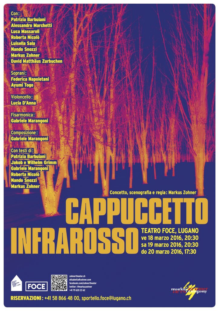 Locandina CAPPUCCETTO INFRAROSSO Markus Zohner Arts Company A3